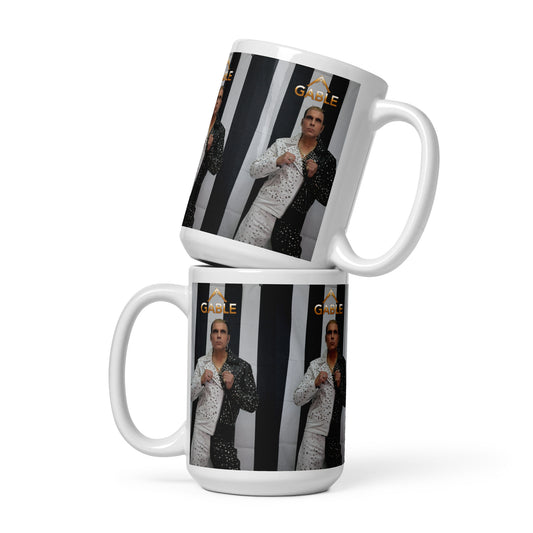 White glossy mug